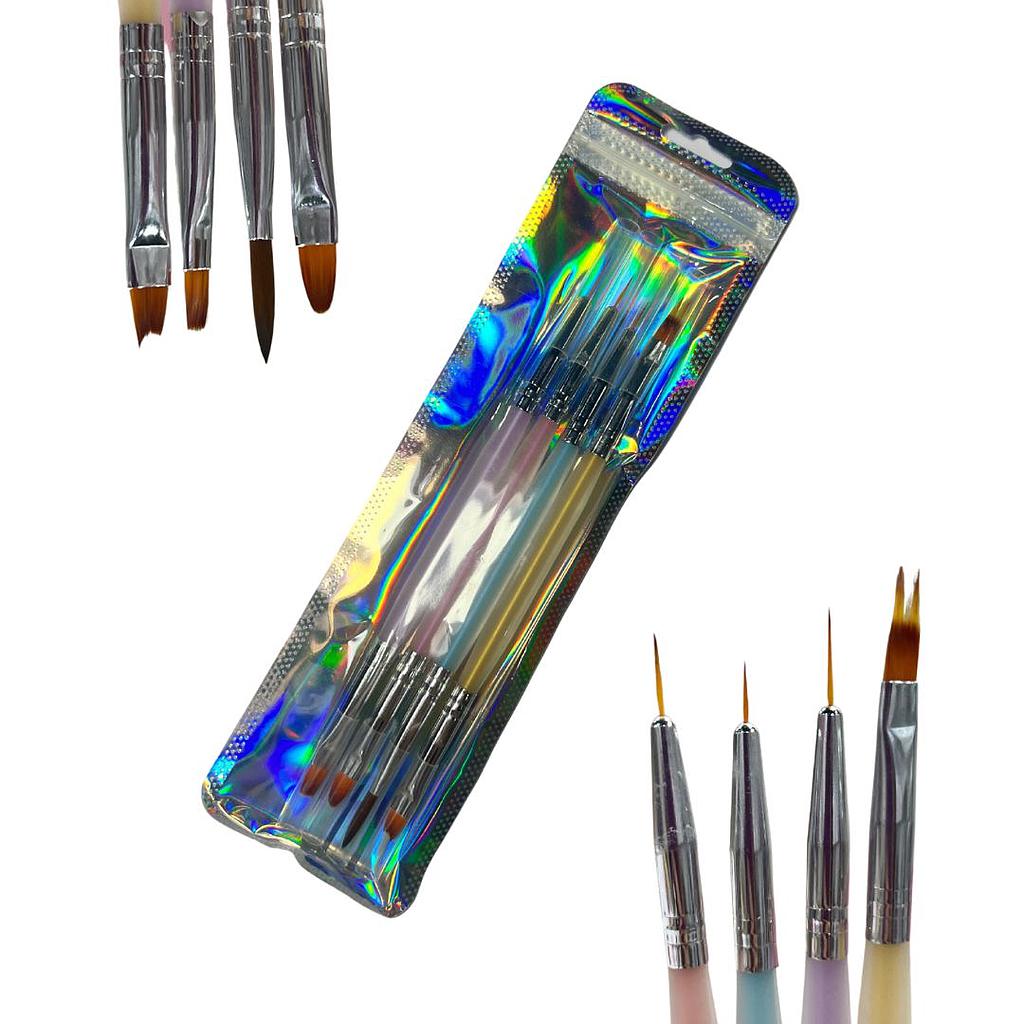 PINCEL LINER DOBLE PUNTA*4 D1226