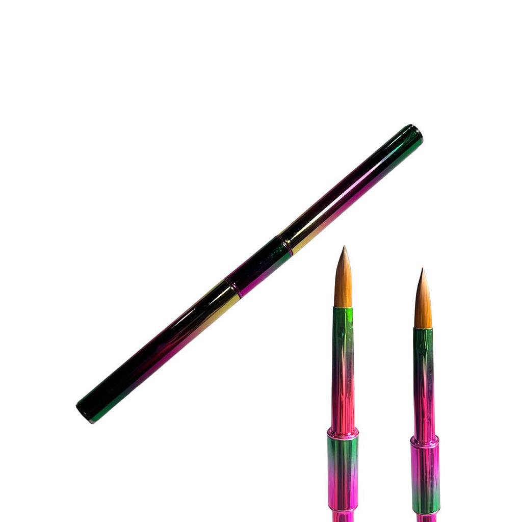 PINCEL ACRILICO DOBLE N8 Y N10 METALI
