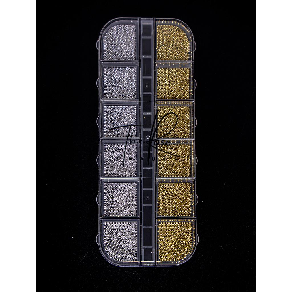 CAVIAR EN CAJA DORADO Y PLATEADO