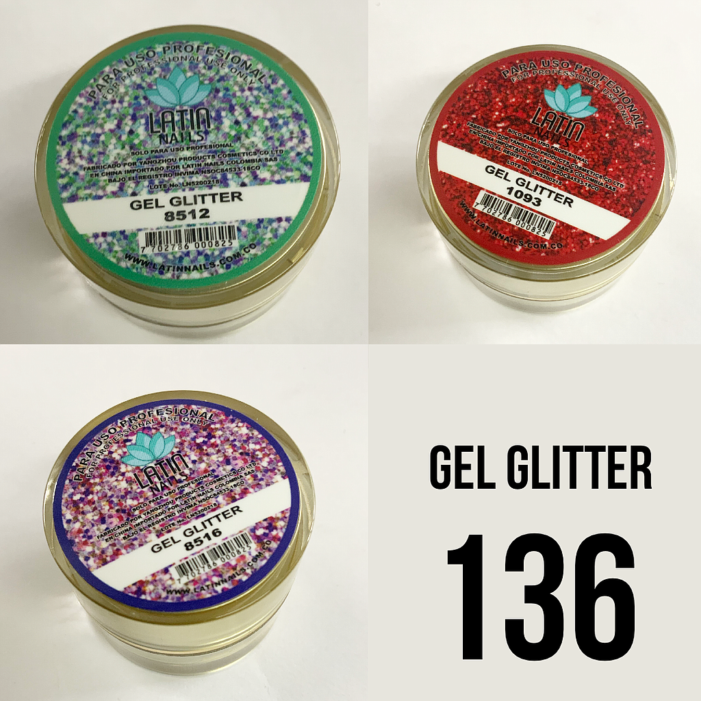 GEL GLITTER LATIN